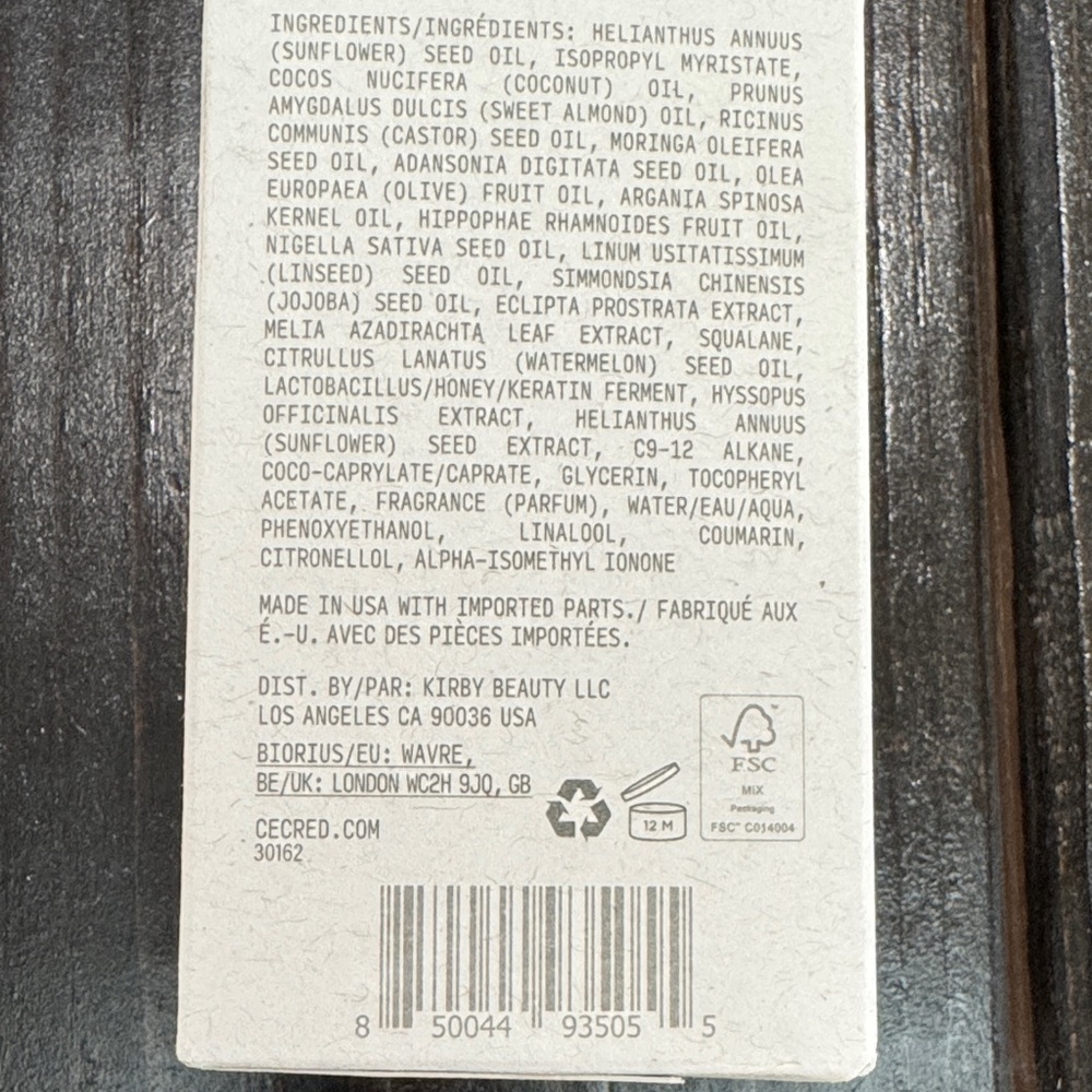 Cécred Nourishing Hair Oil - 50ml - Gold - Picture 4 of 5